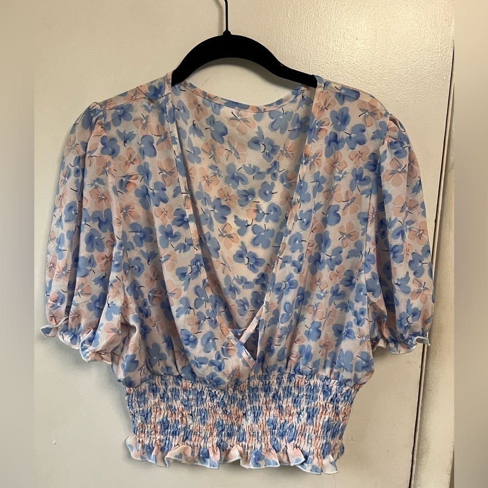 Shein floral crop top women’s size 1XL